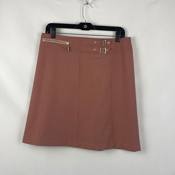 Gucci Dresses & Skirts - Gucci Tan Buckle Belt Zip Skirt